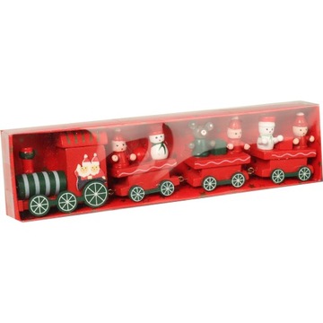 РОЖДЕСТВЕНСКИЙ ПОЕЗД ДЕРЕВЯННЫЙ ОРНАМЕН ПОДАРОК
