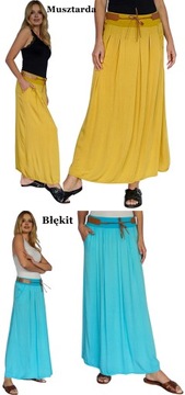 ZWIEWNA DŁUGA SPÓDNICA MAXI DO KOSTEK BOHO ! S,M,L