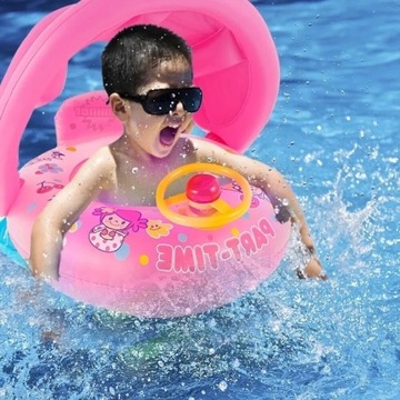 ДЕТСКОЕ КОЛЕСО С СОЛНЦЕЗАЩИТНЫМ КОЗЫРЕКОМ, КОЛЕСО ДЛЯ ПЛАВАНИЯ