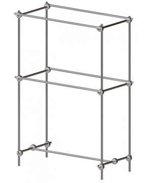 GONDOLA STOJAK NA WIESZAKI ODZIEŻ 1.5m SKLEPOWY