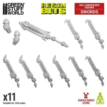 3D Printed DakkaDakka - Kill Obsessed Squad - Khorne Swords