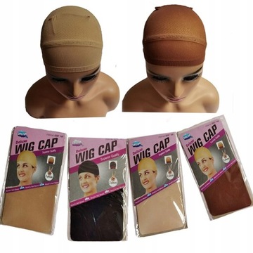 WHIMSICAL W 2Pcs High Quality Wig Cap Brown