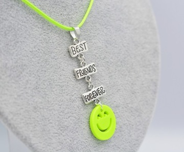 2x подвеска лучших друзей Forever Smiley Smile Bff