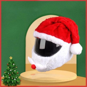 Motorbike Plush Helmet Cover Full Face Red Cap for Adults Cosplay