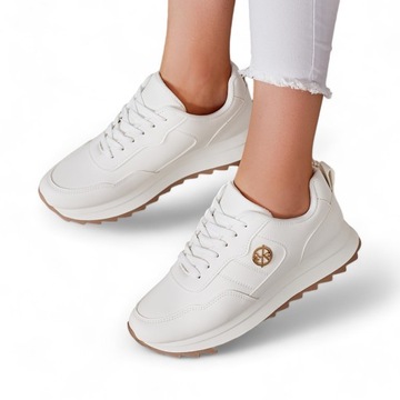 BIAŁE SNEAKERSY DAMSKIE TIS 41