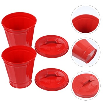 ВЕДРО ИЗ ОЦИНКОВАННОГО ЛИСТА С ВЕРХНЕЙ КРЫШКОЙ