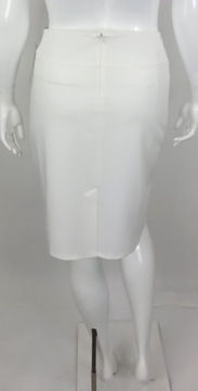 Elegancka SPÓDNICA ołówkowa ECRU ZEBRA rozm. 48