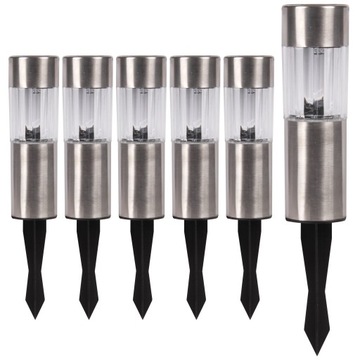 6x Lampa solarna LED WBIJANA czujnik zmierzchu