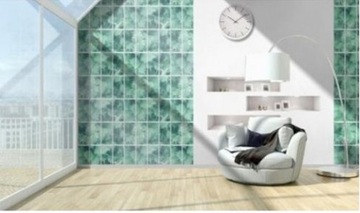 ОБОИ ПАПОРОТНИКИ ЛИСТЬЯ В ОКНЕ УГЕПА