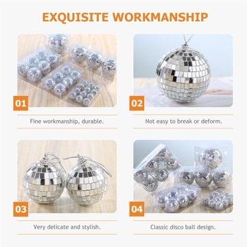 Odblaskowa ozdoba w kształcie kuli Mała kula dyskotekowa
