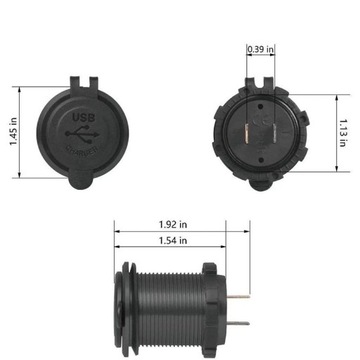 Автомобильное зарядное устройство мощностью 65 Вт, розетка USB C, разъем QC3.0