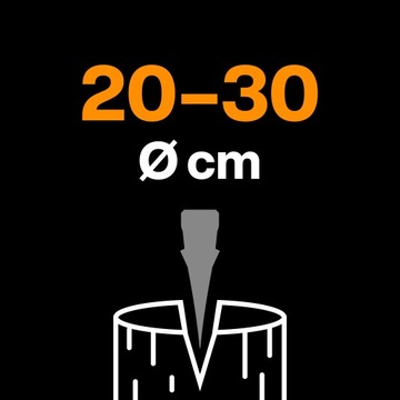 FISKARS X-SERIES X28 M Siekiera rozłupująca do rąbania cięcia drewna ostra