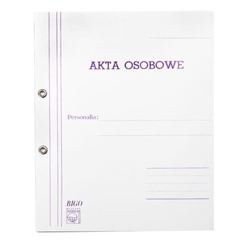 Teczka A4 do akt osobowych BIGO 1szt OCZKO ABCD