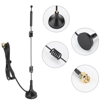 DWUZAKRESOWY ANTENA WIFI SMA 300CM 12DBI WI-FI DOOKÓLNA ROUTER