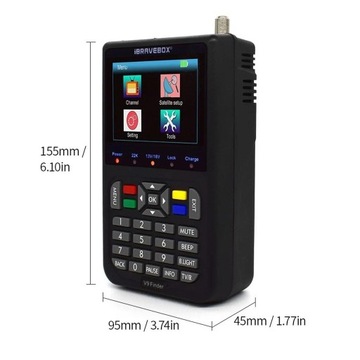 3,5-дюймовый цифровой спутниковый видоискатель V9 MPEG-2/MPEG-4