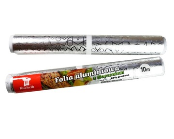 FOLIA ALUMINIOWA 10m spożywcza kuchenna tłoczona