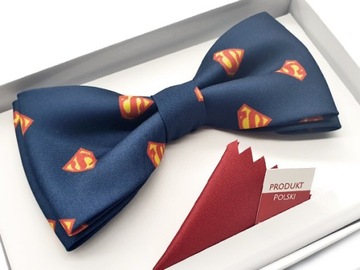 MUCHA / MUSZKA MĘSKA GRANATOWA SUPERMAN + POSZETKA