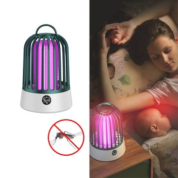 LAMPA OWADOBÓJCZA NA KOMARY ĆMY MUCHY OWADY PUŁAPKA MOCNA