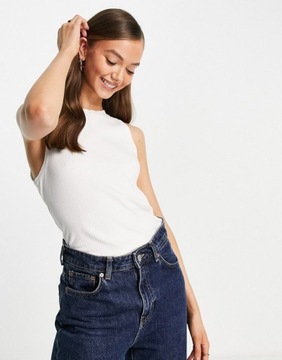 VERO MODA TOP DAMSKI BIAŁY KLASYCZNY CASUAL S RNW