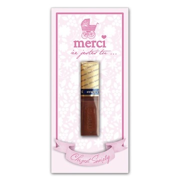 Podziękowania dla gości na chrzest MERCI 5 SZT.