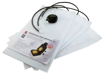 Podgrzewanie foteli MATY grzewcze KOMPLET 12V 100W
