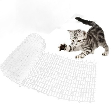 Kratka z kolcami 30x150cm mata do odstraszania kotów bariera Biały
