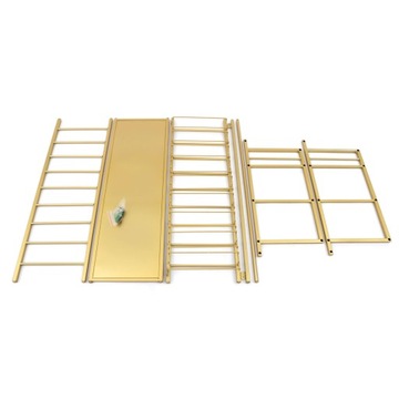 3-х уровневая полка для вина, золотая полка для бутылок