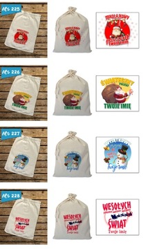 ПОДАРОЧНЫЙ СУМОК ДЕД МОРОЗ ВАШЕ ИМЯ 26х35