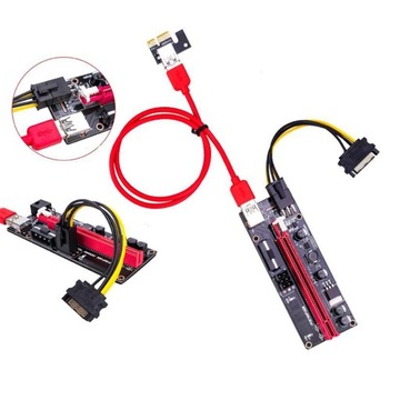Удлинительный графический кабель PCI E от 1 до 16 красных USB-кабелей