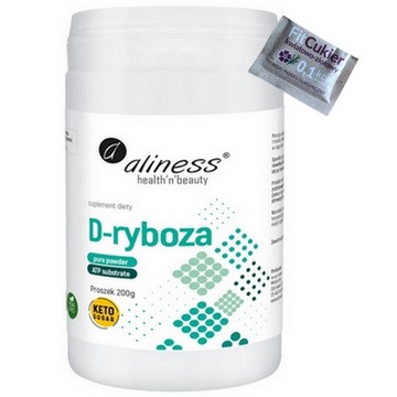 D-RYBOZA keto cukier ATP proszek 200g Aliness