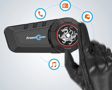 ИНТЕРКОМ МОТОЦИКЛ FREEDCONN KY-PRO BT 1000M 6 ЧЕЛОВЕК