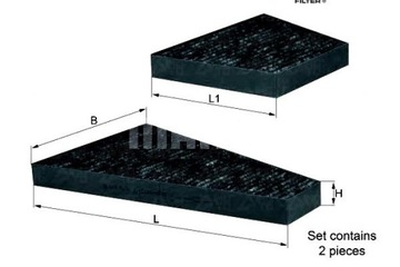FILTR KABINA KNECHT KF082 E1935LC CUK350002 MC64