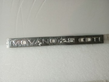 ZNAK OPEL MOVANO 2.5CDTI NOVÝ ORIGINÁLNÍ