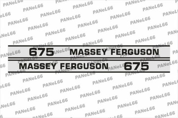 ZESTAW NAKLEJEK MASSEY FERGUSON 675