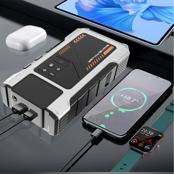 Пусковое устройство Booster 150PSI Компрессор Стартер 6000А 26800мАч 5 в 1