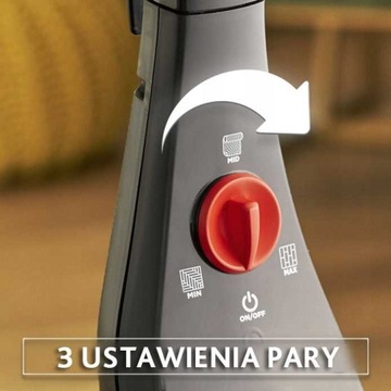 Mop parowy Vileda Steam Plus XXL-2x wkład z mikrofibry+nakładka do dywanów