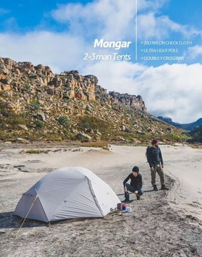 NATUREHIKE MONGAR ТУРИСТИЧЕСКАЯ ПАЛАТКА НА 2 ЧЕЛОВЕКА