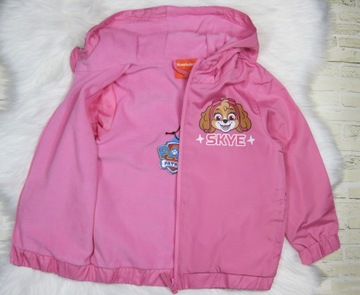 KURTKA DZIEWCZĘCA PRZECIWDESZCZOWA WIATRÓWKA PSI PATROL POLAR 110/116