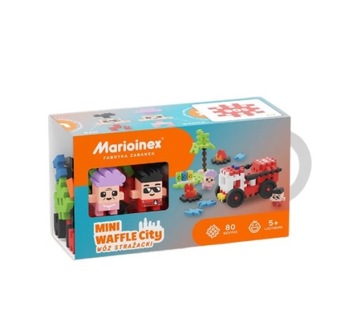 Kloci Mini Waffle City Marioinex Wóz strażacki 80 sztuk