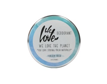 We Love The Planet, Dezodorant w kremie Forever Fresh, bez aluminium, 48 g