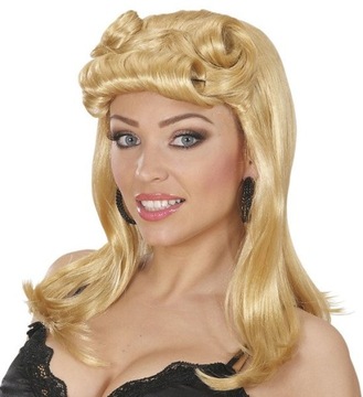 PERUKA PERUKI PIN UP GIRL BLOND PROSTE DO RAMION