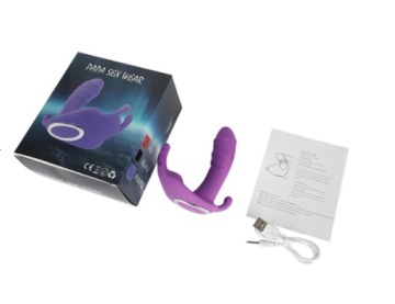 Dildo G Spot, вибратор-бабочка, стимулятор клитора с дистанционным управлением, фиолетовый