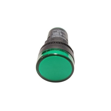 Lampka sygnalizacyjna 22mm zielona LED 230V AC F22-F22-AD16-22D-G