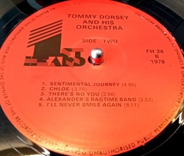 TOMMY DORSEY AND COMPANY LP 3000 COPIES /UK