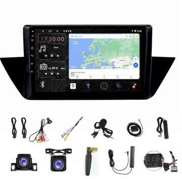 RADIO NAWIGACJA GPS ANDROID CARPLAY BMW X1 2009-2015 WIFI 2/32GB SIM