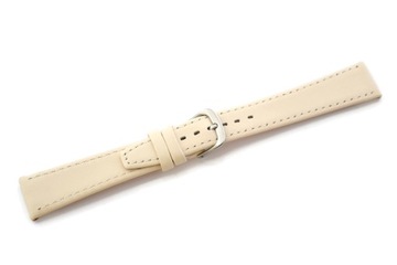 PASEK DO ZEGARKA SKÓRZANY CIENKI 18mm ECRU W01
