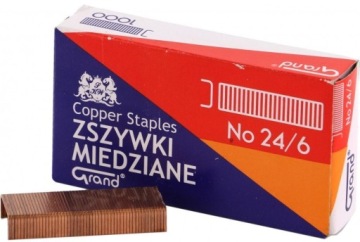Скобы медные Grand 24/6 1000 шт.