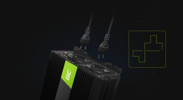 Автомобильный преобразователь PRO GreenCell инвертор 12В 2000Вт 4000Вт USB для грузовика