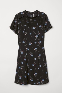 H&M Sukienka z karczkiem z koronki rozm. 38 M