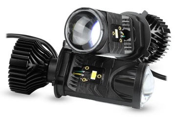 SOCZEWKI PROJEKTORY LAMPY H4 MINI Bi-LED 5500K
